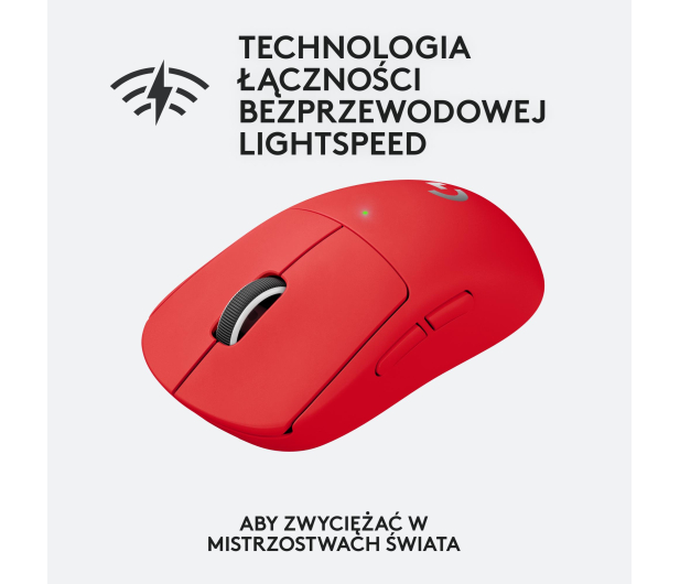 LOGITECH G Pro X Superlight 910-006784 czerwona - 1080188 - zdjęcie 9